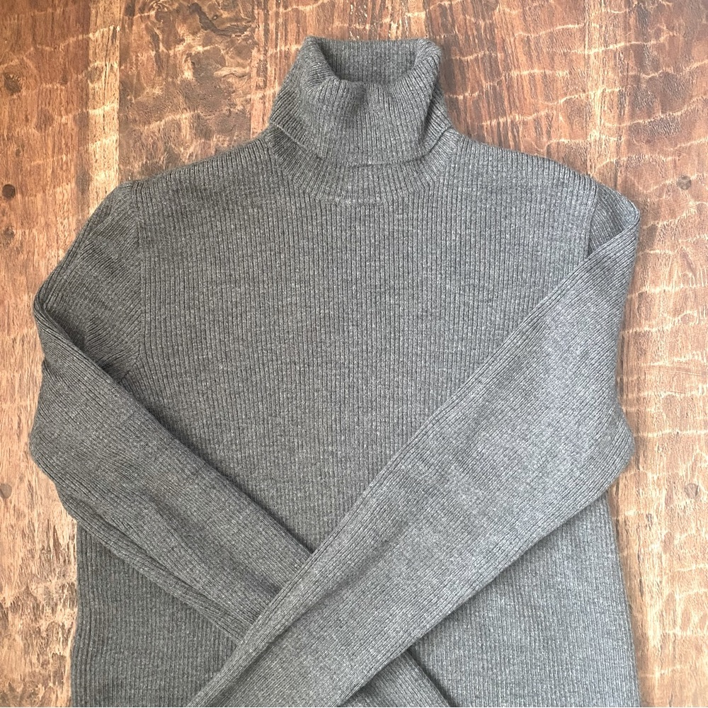 Extra fine merino wool turtleneck sweater